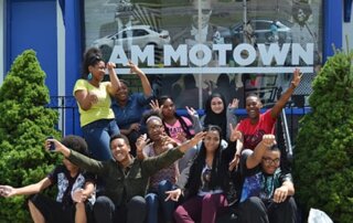 Students at Motown Museum