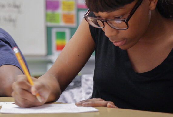 Girl Writing